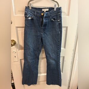 Current/Elliott Dark Blue Flare Jeans
